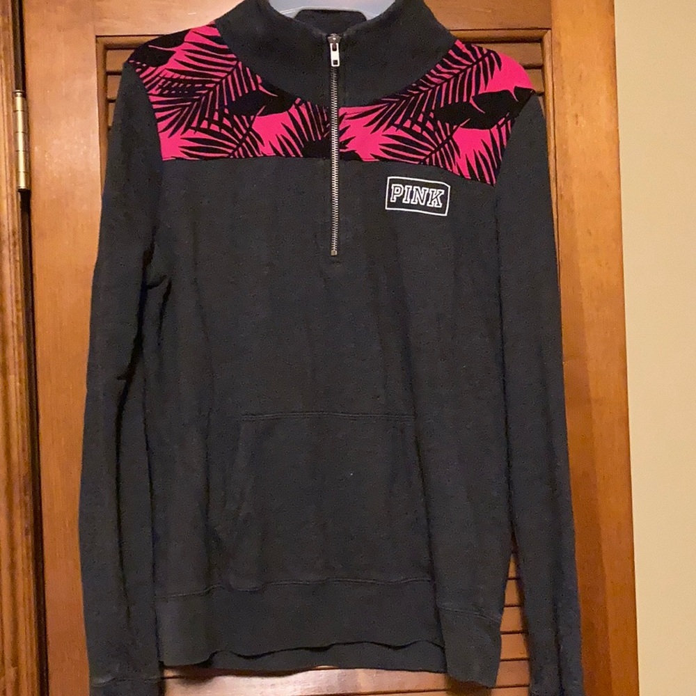 Pink Quarter Zip sweatshirt